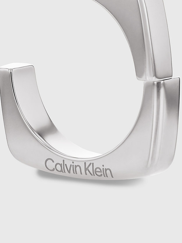 silver earrings - bold metals for women calvin klein