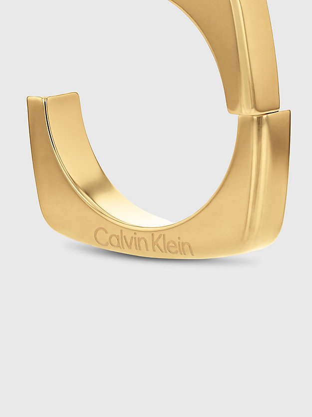 gold earrings - bold metals for women calvin klein
