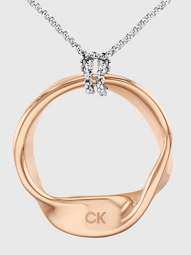 collier - ethereal metals rose gold pour femmes calvin klein