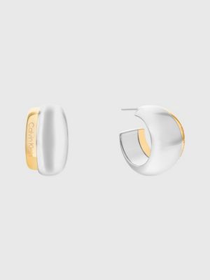 two tone earrings - refine for women calvin klein