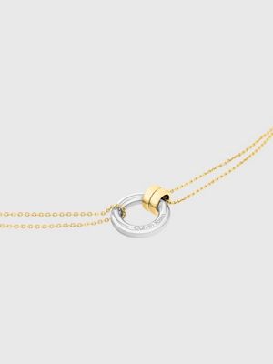 two tone necklace - duality for women calvin klein