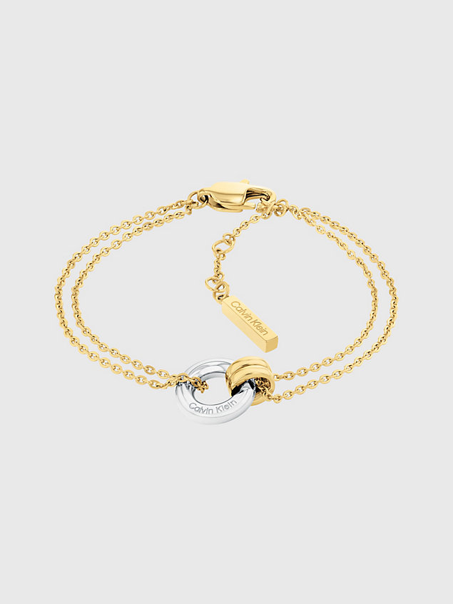 braccialetto - duality gold da donne calvin klein