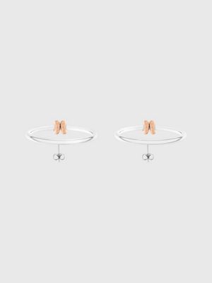 two tone earrings - duality for women calvin klein