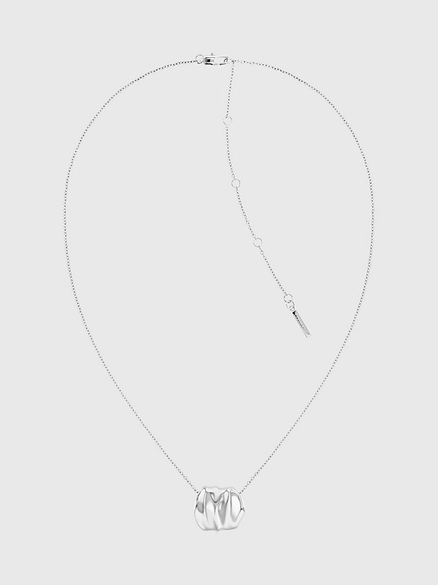 silver necklace - elemental for women calvin klein