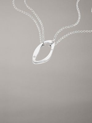 silver necklace - harmonious connection for women calvin klein