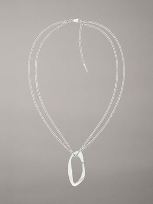 silver necklace - harmonious connection for women calvin klein