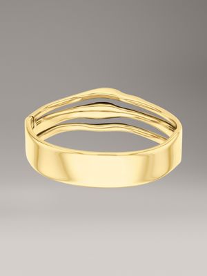 gold bangle - ck wavy for women calvin klein