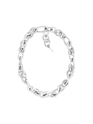 silver stainless steel bold chain necklace for women calvin klein