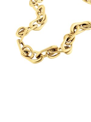 gold gold plated steel bold chain necklace for women calvin klein