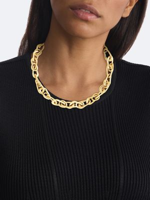 gold gold plated steel bold chain necklace for women calvin klein