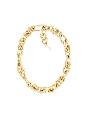 gold gold plated steel bold chain necklace for women calvin klein