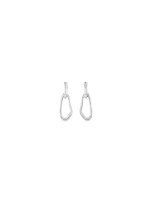 boucles d'oreilles 2 en 1 en acier inoxydable silver pour femmes calvin klein