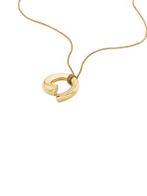 gold spiral pendant necklace for women calvin klein