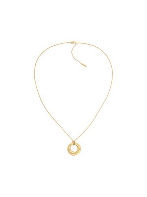 gold spiral pendant necklace for women calvin klein