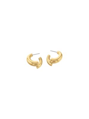 two tone spiral hoop earrings for women calvin klein