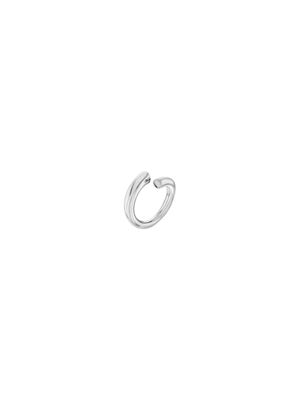 silver stainless steel spiral ring for women calvin klein