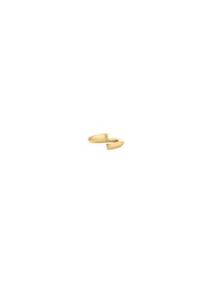 gold gold plated steel spiral ring for women calvin klein