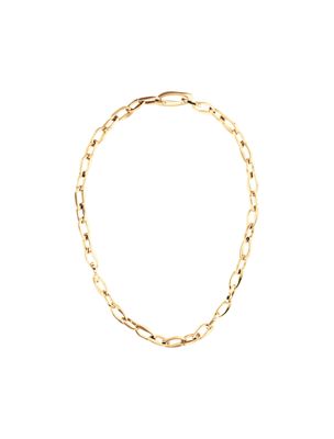 collar de eslabones esculpidos ovalados gold de mujeres calvin klein