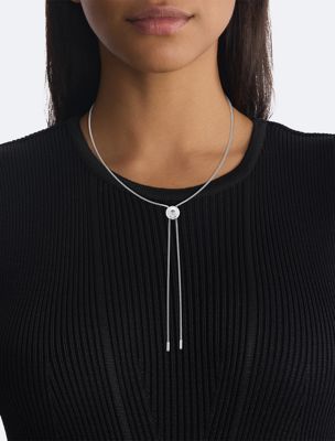 stainless steel adjustable bubble y-necklace for women 