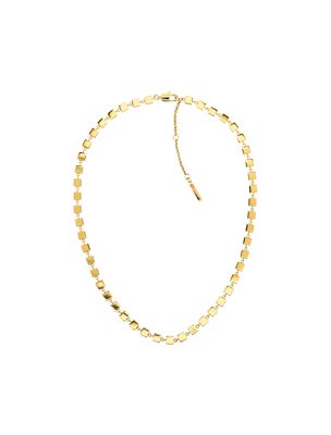collar esculpido geometric gold de mujeres calvin klein