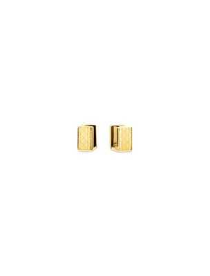 pendientes rectangulares ck iconic gold de mujeres calvin klein