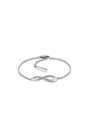 silver stainless steel infinity bracelet for women 