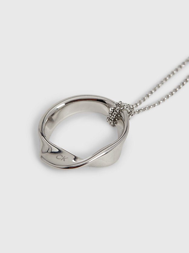 collar - ethereal metals silver de mujeres calvin klein