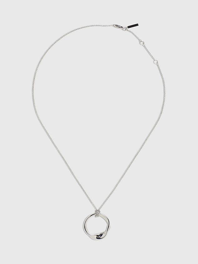 silver necklace - ethereal metals for women calvin klein