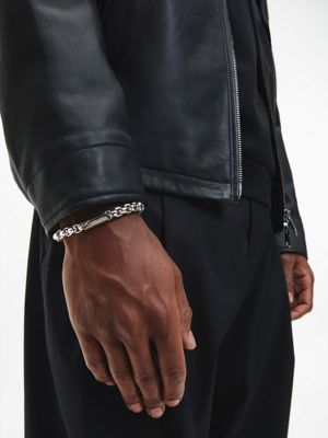 silver bransoletka - iconic id dla mężczyźni - calvin klein