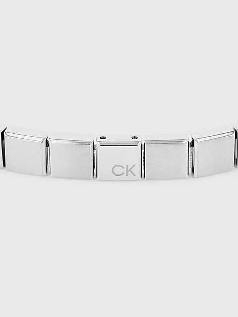 silver armband - minimalistic squares für herren - calvin klein
