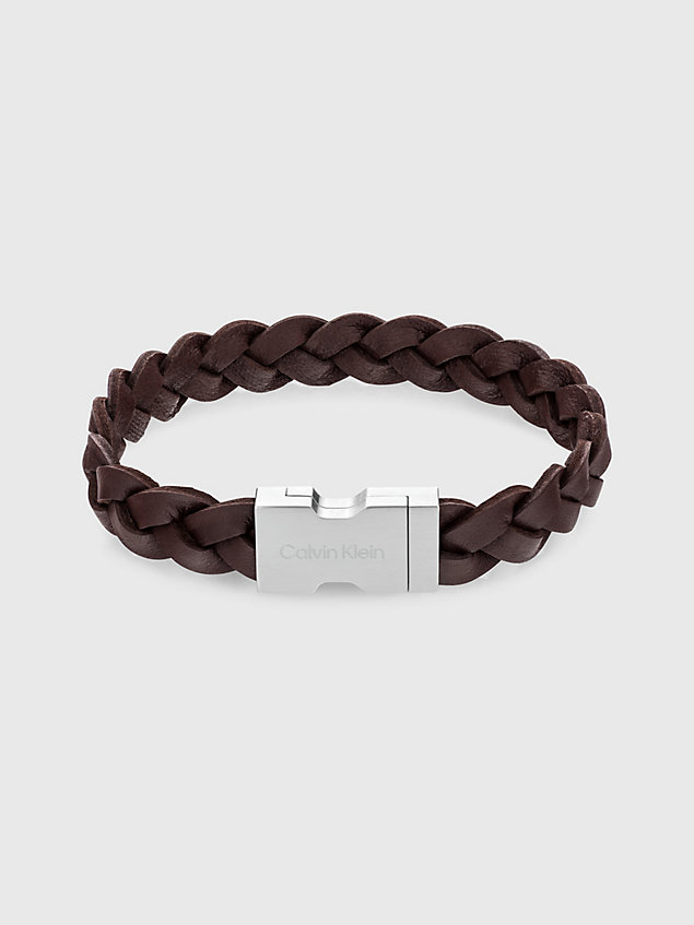 brown bracelet - industrial hardware for men calvin klein