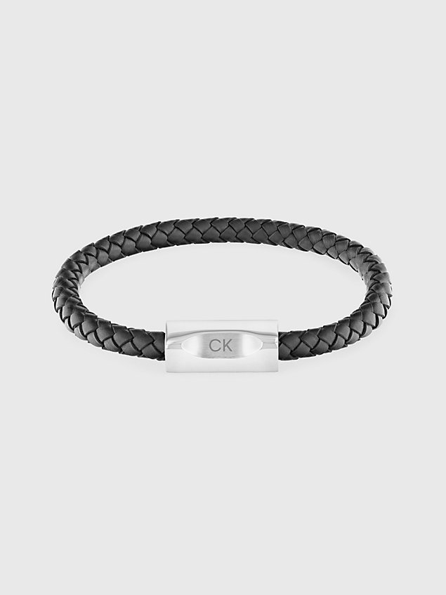 bracelet - bold leathers black pour hommes calvin klein
