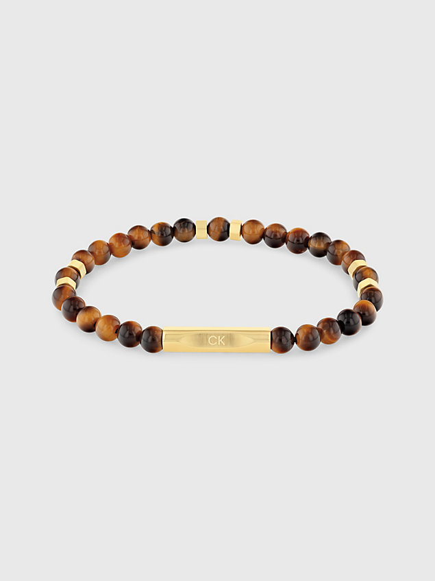 bracelet - mixed beads brown pour hommes calvin klein