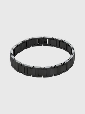 black bracelet - enhance for men calvin klein