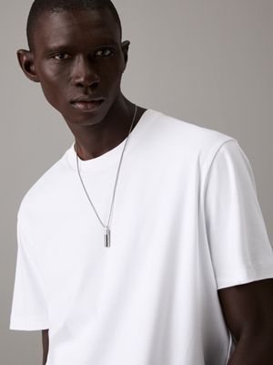 silver necklace - velocity for men calvin klein