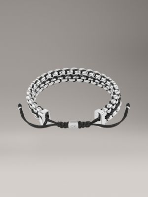 black bracelet - ck fused for men calvin klein