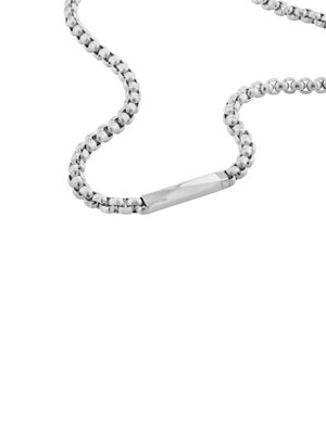 silver bold cable chain necklace - iconic id for men calvin klein