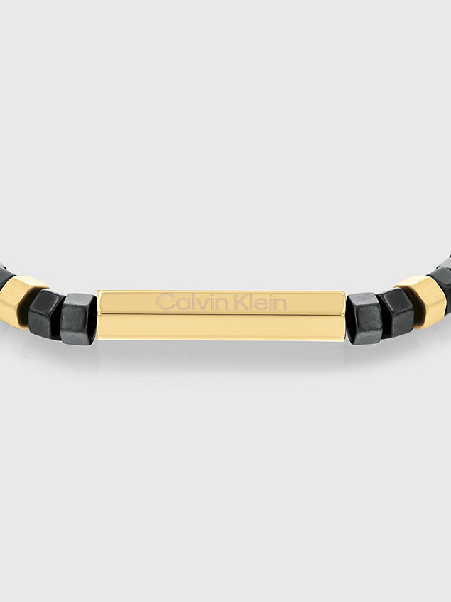 bracelet - essential shapes gold pour unisex calvin klein