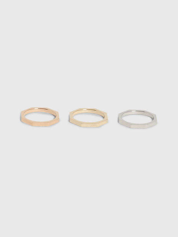two tone ring - essential shapes für unisex - calvin klein