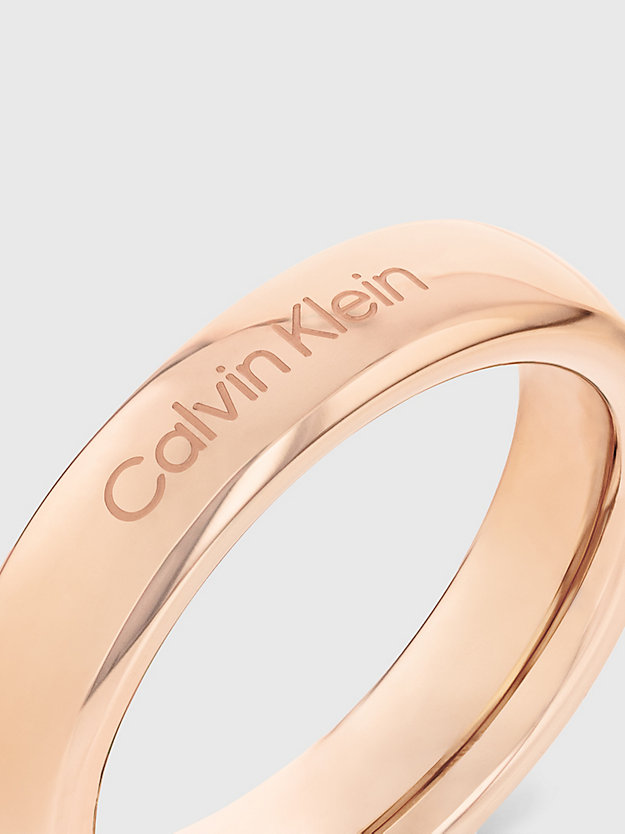 rose gold ring - pure silhouettes voor unisex - calvin klein