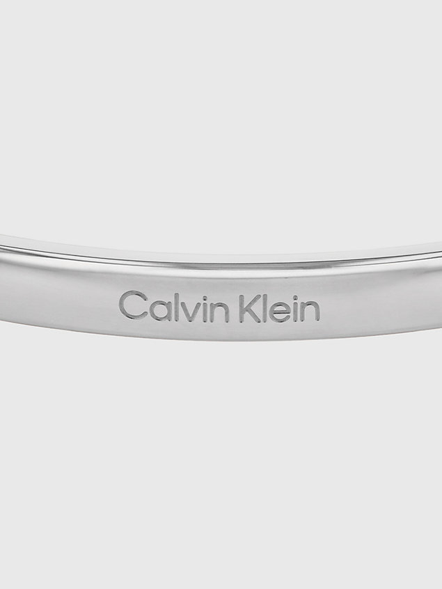 bracelet rigide - pure silhouettes silver pour unisex calvin klein