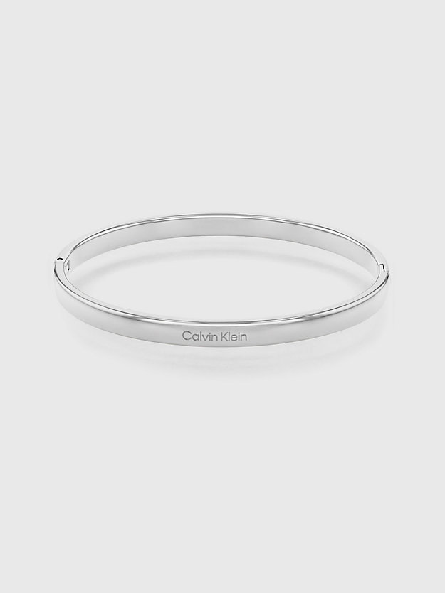 silver bangle - pure silhouettes voor unisex - calvin klein