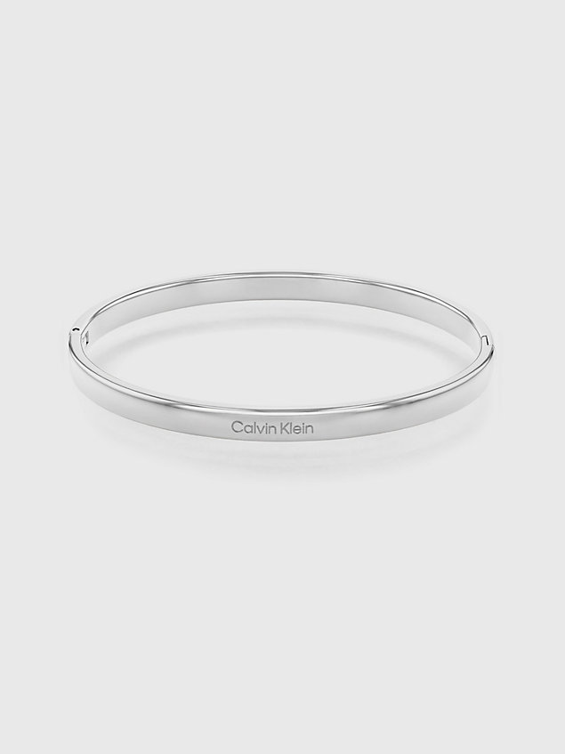silver bangle - pure silhouettes voor unisex - calvin klein