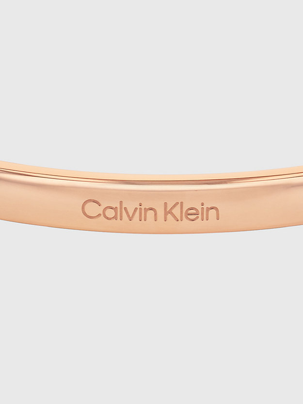 rose gold bangle - pure silhouettes for unisex calvin klein