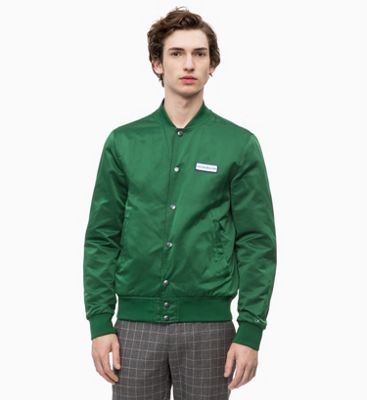 calvin klein bomber jacket green