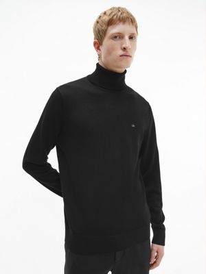 calvin klein black jumper mens