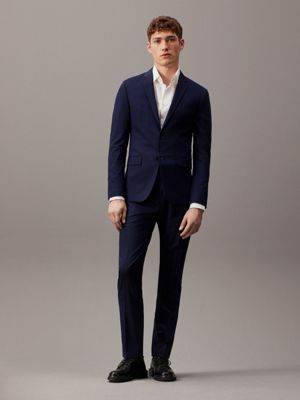 Slim Single-Breasted Wool Stretch Blazer Calvin Klein® | K10K103083477