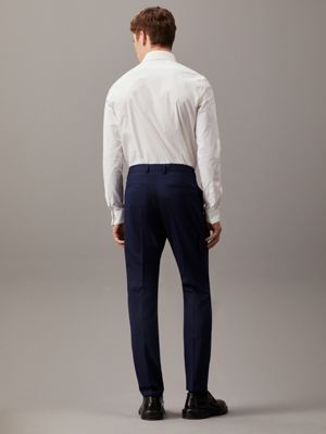 Mens skinny hot sale tweed trousers