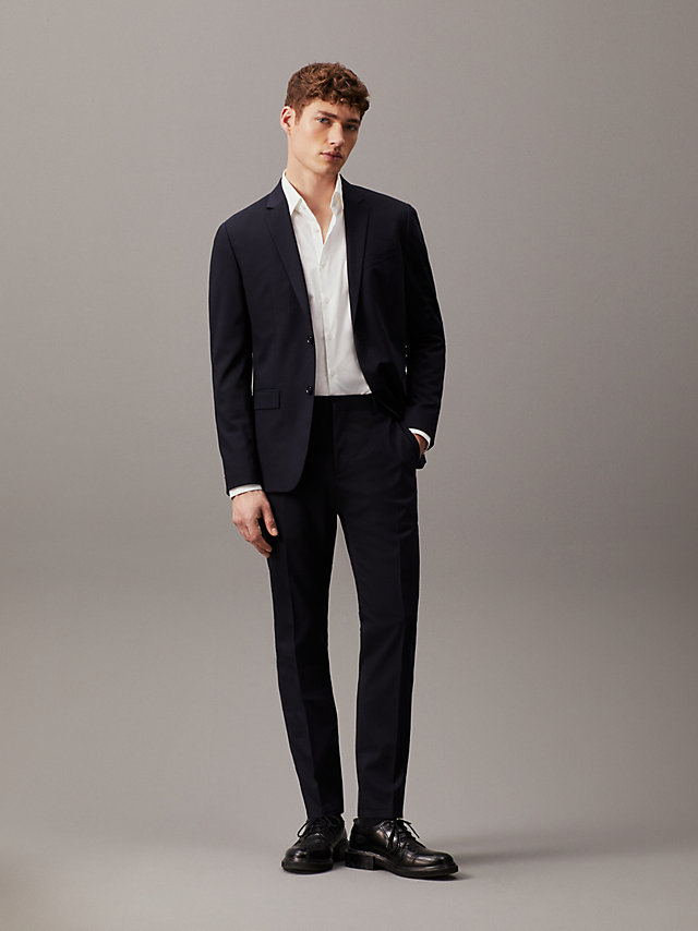 calvinklein.co.uk | Slim Wool Stretch Suit Trousers