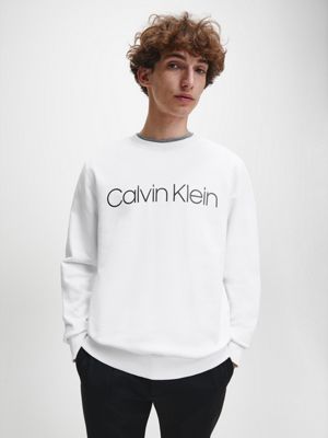 calvin klein white jumper mens